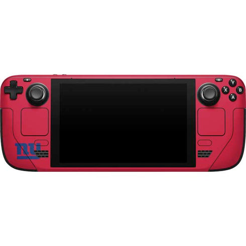 NFL New York Giants Red Performance Series Steam Deck Handheld Gaming Computer Skin